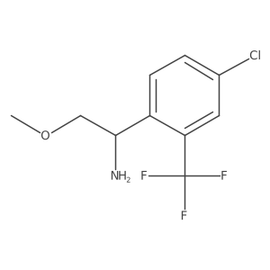 1-(4-Chloro-2-(trifluoromethyl)phenyl)-2-methoxyethan-1-amine Structure
