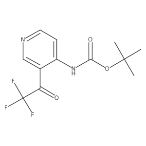 Tert-butyl 3-(2,2,2-trifluoroacetyl)pyridin-4-ylcarbamate Structure