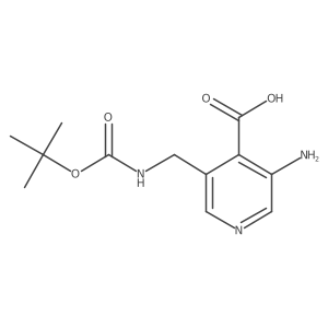 3-Amino-5-(((tert-butoxycarbonyl)amino)methyl)isonicotinic acid Structure