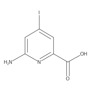6-Amino-4-iodopyridine-2-carboxylic acid Structure