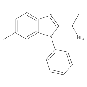 (R)-1-(6-Methyl-1-phenyl-1H-benzo[D]imidazol-2-YL)ethanamine结构式
