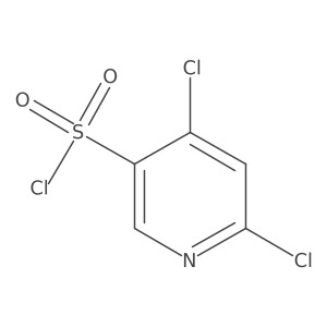 4,6-Dichloropyridine-3-sulfonyl chloride结构式