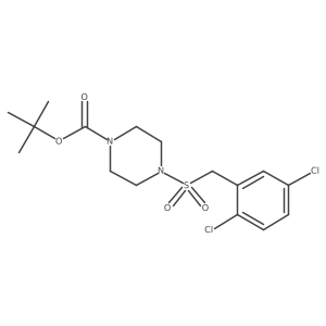 tert-Butyl 4-((2,5-dichlorobenzyl)sulfonyl)piperazine-1-carboxylate结构式