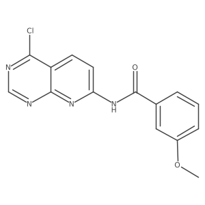 N-{4-chloropyrido[2,3-d]pyrimidin-7-yl}-3-methoxybenzamide结构式