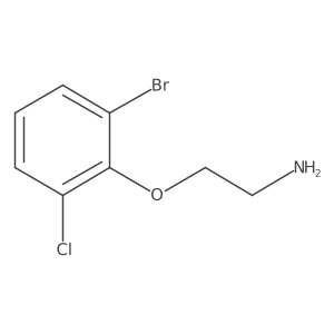 2-(2-Bromo-6-chlorophenoxy)ethan-1-amine结构式