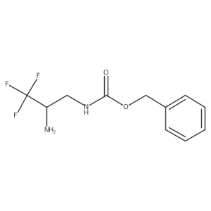 Benzyl (2-amino-3,3,3-trifluoropropyl)carbamate Structure