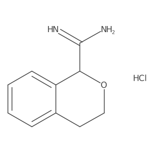 3,4-dihydro-1H-2-benzopyran-1-carboximidamide hydrochloride Structure