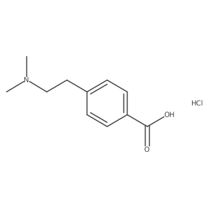 4-[2-(Dimethylamino)ethyl]benzoic acid hydrochloride Structure