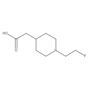 [1-(2-Fluoroethyl)piperidin-4-yl]acetic acid Structure