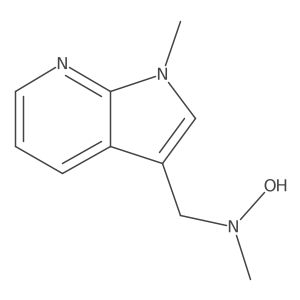 N-methyl-N-({1-methyl-1H-pyrrolo[2,3-b]pyridin-3-yl}methyl)hydroxylamine结构式
