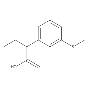 2-[3-(Methylsulfanyl)phenyl]butanoic acid结构式