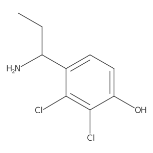 4-(1-Aminopropyl)-2,3-dichlorophenol Structure