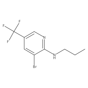 3-Bromo-N-propyl-5-(trifluoromethyl)pyridin-2-amine Structure