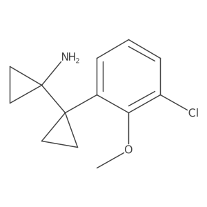 1-[1-(3-Chloro-2-methoxyphenyl)cyclopropyl]cyclopropan-1-amine Structure
