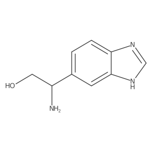 2-Amino-2-(1H-benzo[d]imidazol-5-yl)ethan-1-ol结构式