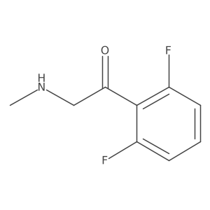 1-(2,6-Difluorophenyl)-2-(methylamino)ethan-1-one结构式