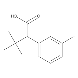 2-(3-Fluorophenyl)-3,3-dimethylbutanoic acid结构式