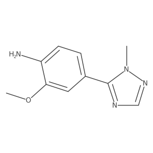 2-methoxy-4-(1-methyl-1H-1,2,4-triazol-5-yl)aniline Structure