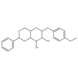 4-Methoxyphenyl 4,6-o-benzylidene-beta-d-glucopyranoside结构式