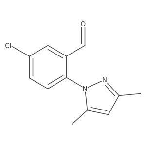 5-chloro-2-(3,5-dimethyl-1H-pyrazol-1-yl)benzaldehyde Structure