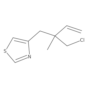 4-[2-(Chloromethyl)-2-methylbut-3-en-1-yl]-1,3-thiazole Structure