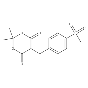 5-(4-Methylsulfonylbenzyl)-2,2-dimethyl-1,3-dioxane-4,6-dione Structure