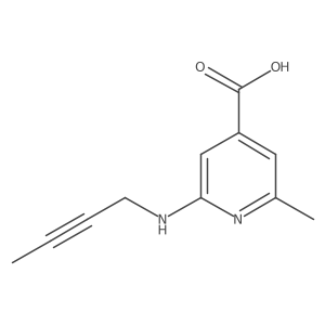 2-[(But-2-yn-1-yl)amino]-6-methylpyridine-4-carboxylic acid Structure