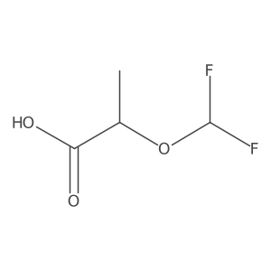 2-(Difluoromethoxy)propanoic acid结构式