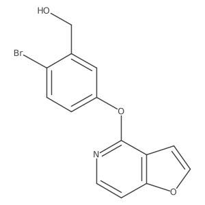 (2-Bromo-5-(furo[3,2-C]pyridin-4-yloxy)phenyl)methanol Structure