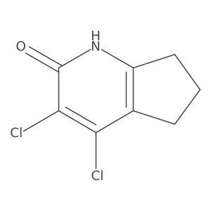 3,4-dichloro-1,5,6,7-tetrahydro-2H-Cyclopenta[b]pyridin-2-one结构式