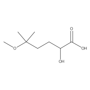 2-Hydroxy-5-methoxy-5-methylhexanoic acid Structure