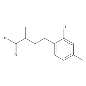 4-(2-Chloro-4-methylphenyl)-2-methylbutanoic acid结构式