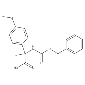 2-{[(Benzyloxy)carbonyl]amino}-2-(4-methoxyphenyl)propanoic acid结构式