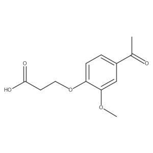 3-(4-Acetyl-2-methoxyphenoxy)propanoic acid Structure