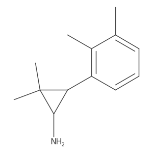 3-(2,3-Dimethylphenyl)-2,2-dimethylcyclopropan-1-amine结构式