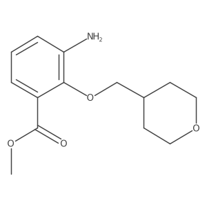 Methyl 3-amino-2-((tetrahydro-2H-pyran-4-yl)methoxy)benzoate结构式