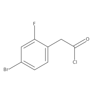 2-(4-Bromo-2-fluorophenyl)acetyl chloride Structure