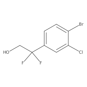 2-(4-Bromo-3-chlorophenyl)-2,2-difluoroethanol结构式