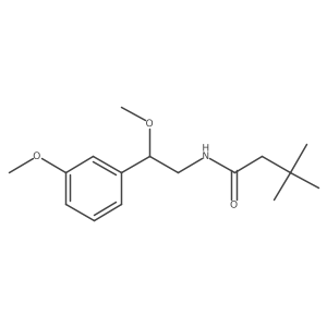 N-[2-methoxy-2-(3-methoxyphenyl)ethyl]-3,3-dimethylbutanamide Structure