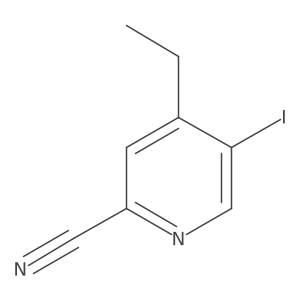 4-Ethyl-5-iodopicolinonitrile Structure