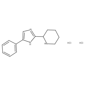 2-(4-phenyl-1H-imidazol-2-yl)piperidine dihydrochloride结构式