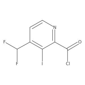 4-(Difluoromethyl)-3-iodopicolinoyl chloride Structure