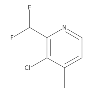 3-Chloro-2-(difluoromethyl)-4-methylpyridine Structure