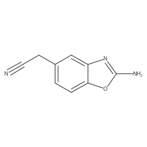2-(2-Aminobenzo[d]oxazol-5-yl)acetonitrile结构式
