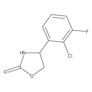 4-(2-Chloro-3-fluorophenyl)-1,3-oxazolidin-2-one Structure