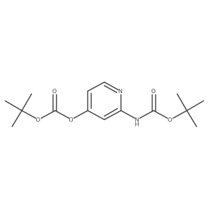 tert-Butyl 4-(tert-butoxycarbonyloxy)pyridin-2-ylcarbamate Structure