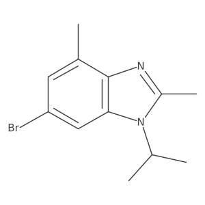 6-bromo-1-isopropyl-2,4-dimethyl-1H-benzo[d]imidazole Structure