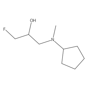 1-[Cyclopentyl(methyl)amino]-3-fluoropropan-2-ol Structure