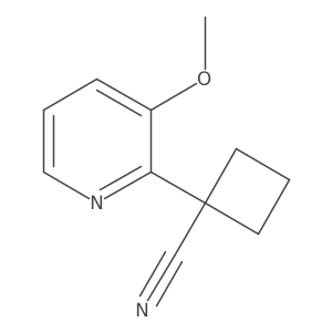 1-(3-Methoxypyridin-2-yl)cyclobutane-1-carbonitrile Structure