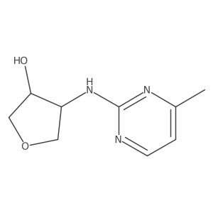 (3S,4R)-4-[(4-Methylpyrimidin-2-yl)amino]oxolan-3-ol结构式